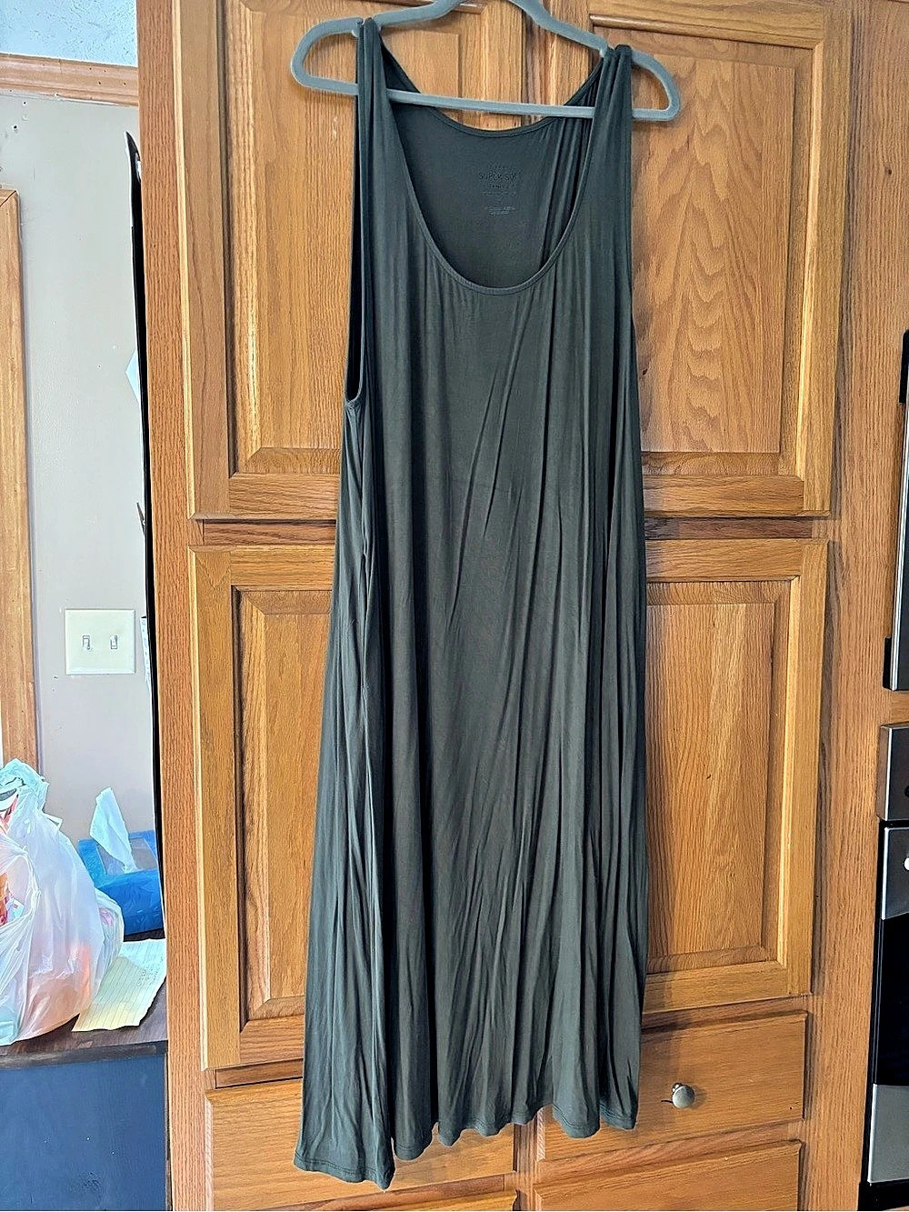 Torrid Super Soft Jersey scoop Neck Maxi Dress Green Size 4